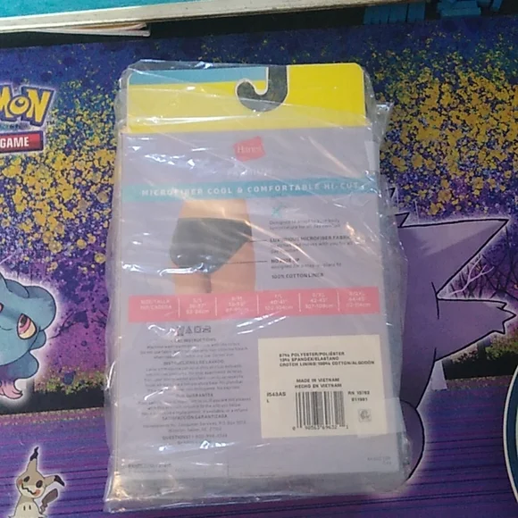 Hanes Premium Womens Size 7/L 4 pack Microfiber Hi-Cuts #327 - Picture 3 of 3